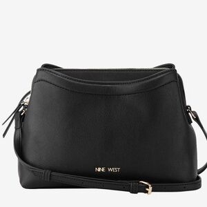 Like New Nine West Kamari Dome Triple Compartment Crossbody Bag.